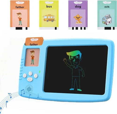2 IN 1 TALKING FLASH CARD WITH WRITING TABLET