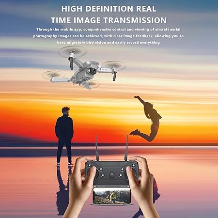 kidstreak,Drone with 4k Camera Foldable 1080P HD Drone with FPV Live Video, Smart Gestures Selfie, Altitude Hold, One Key Take Off/Landing, 3D Flips for Kids and Adults.