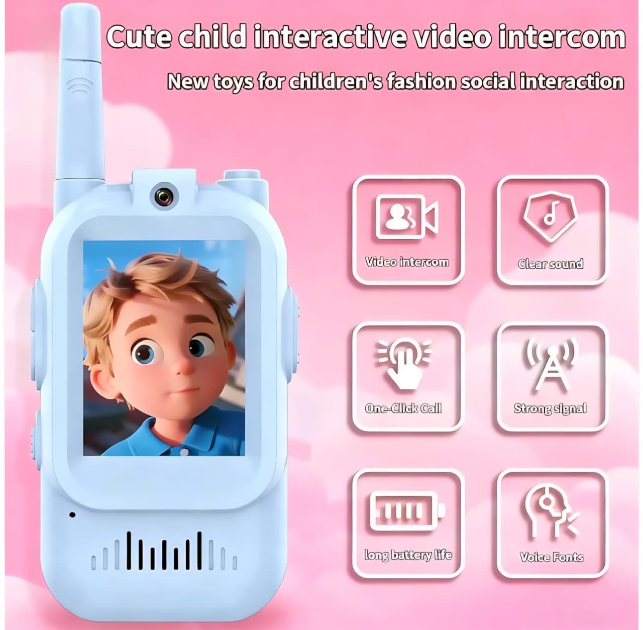 kidstreak,Video Walkie-talkies With Live Video & Audio 2 Units Video Game Bluetooth