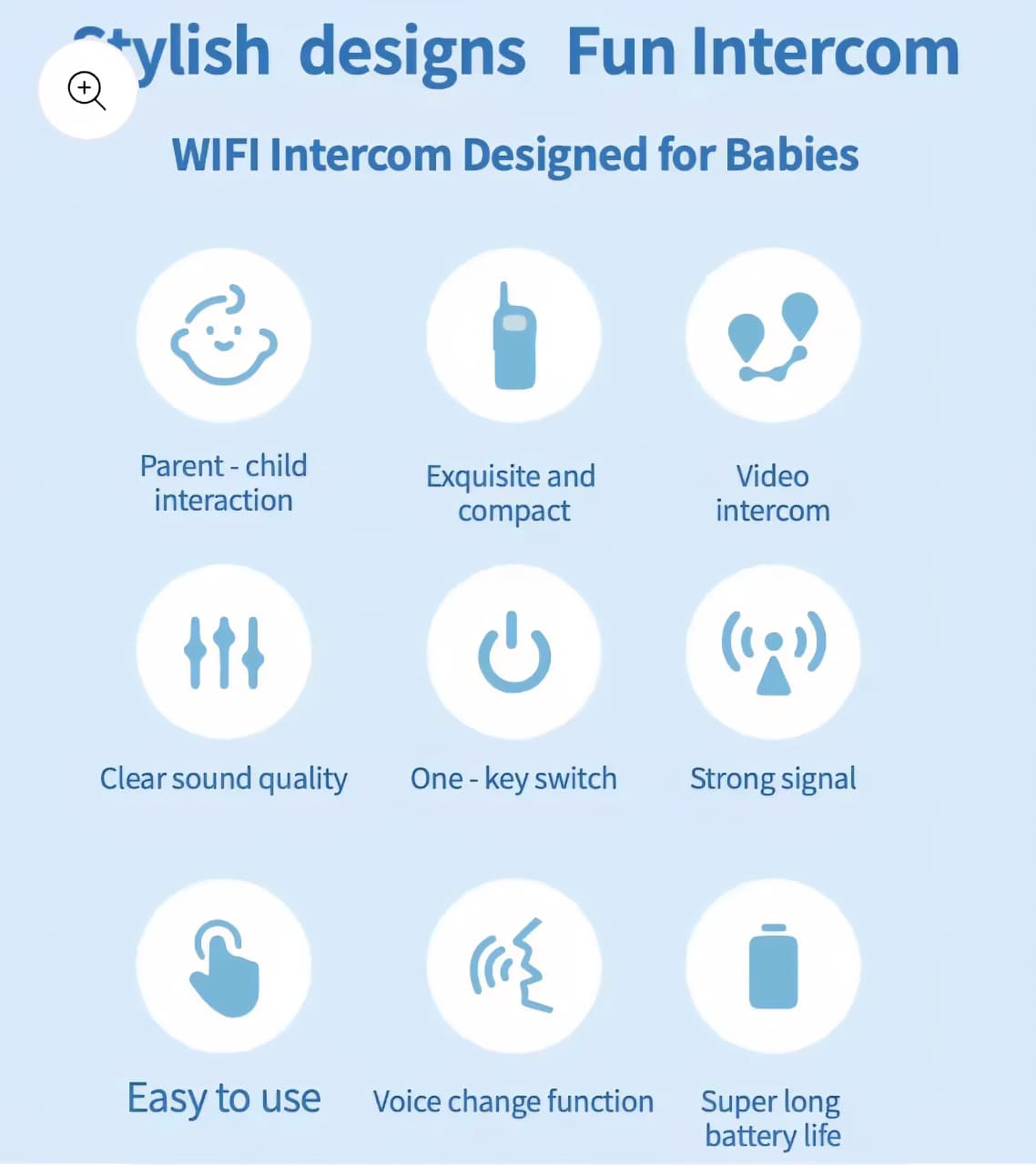 kidstreak,Video Walkie-talkies With Live Video & Audio 2 Units Video Game Bluetooth