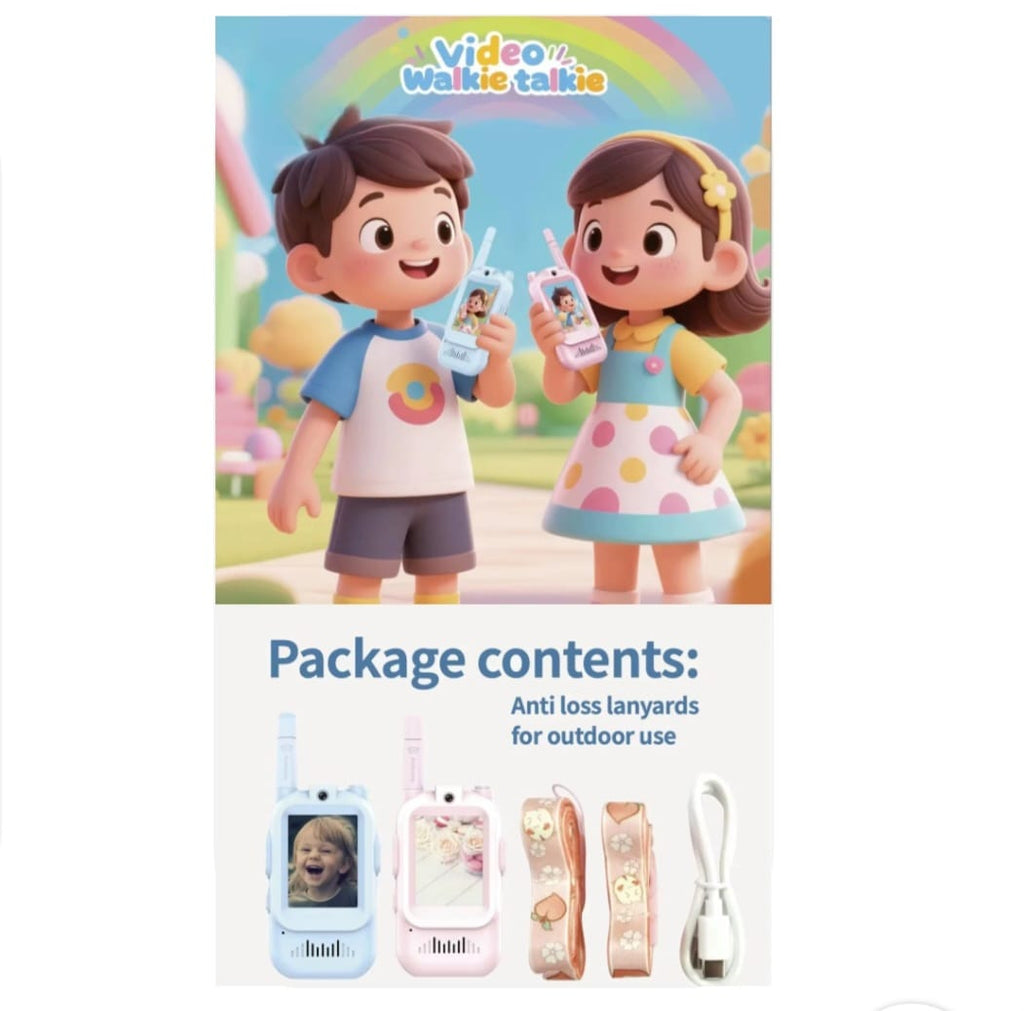 kidstreak,Video Walkie-talkies With Live Video & Audio 2 Units Video Game Bluetooth